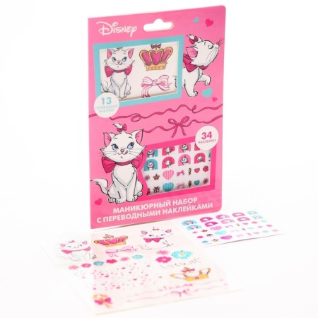 Manicure set with translation stickers "Kitty Marie"-3