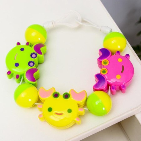 Stretching to a stroller/crib "Krabi", 3 toys, color mix, crush me-4