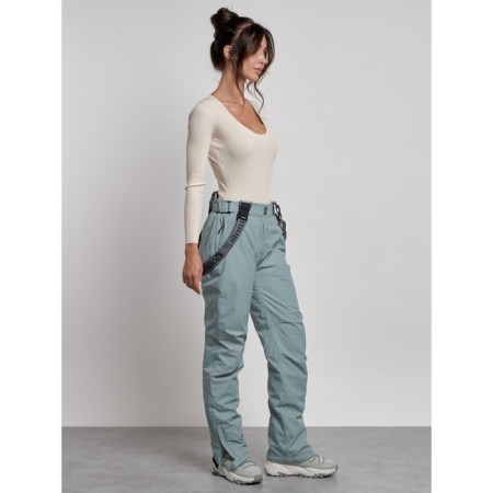 Semi-combinezone ski insulated female winter, size 48, color light gray-20