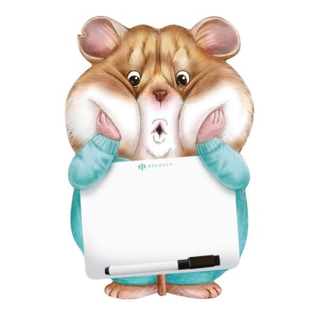 Magnetic-marker board 180 x 270 mm, phoenix "Hamster", with a marker-cutter