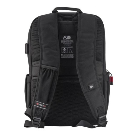 A backpack, a lightning department, with USB, mount on a suitcase, black color-3