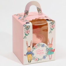 Capcake box, confectionery packaging, 1 cell 