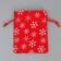 Bag gift canvas "Morozko", snowflakes, 10 x 12 cm +/- 1.5 cm, New Year