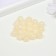 Bead glass "Jade kracle" 10 mm, 20 pcs. cream