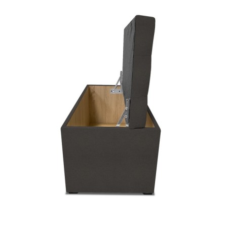 Puff with a lid and weighting, 800 × 400 × 420 mm, lunar matting, Coffee color-4