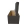 Puff with a lid and weighting, 800 × 400 × 420 mm, lunar matting, Coffee color