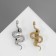Symbol of the year! Brooch "Snake" winding, color mix