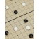 The board game is magnetic, board 22 x 21.3 x 1.2 cm, 120 stones 1.2 x 0.5 cm