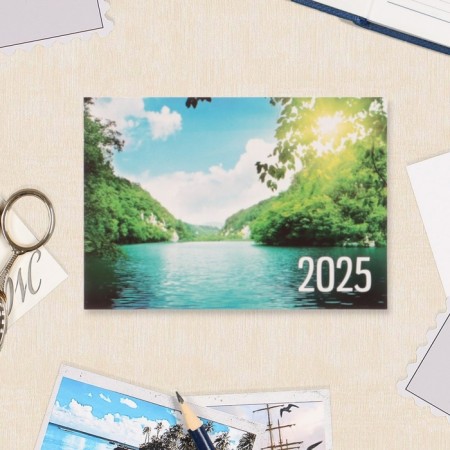 Pocket calendar "Nature - 4" 2025, 7x10 cm, mix-8