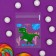 BOPP package with sticky tape, "dinosaur", 7*7+3cm