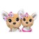 Plush dogs Chi-Chi Love "Happy Family", 2 dogs in a purse 20 cm, 14 cm