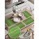 A set of napkins for setting the table "Football Field", rectangular, rounded edges, size 30x46 cm, 4 pcs