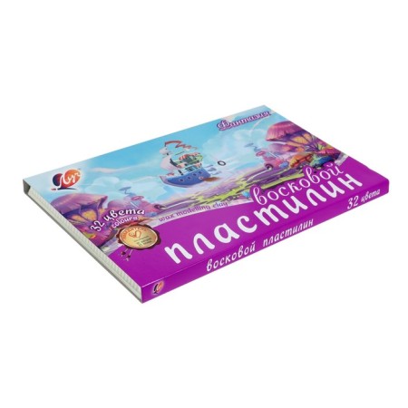 Soft plasticine (wax), 32 colors, 475 g, "Fantasy", mix-3