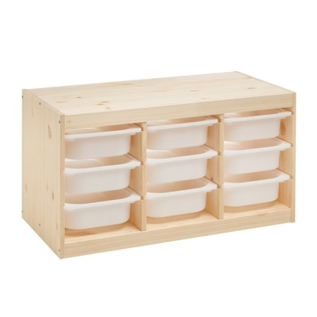TROFAST-2 rack, with containers, a pine array