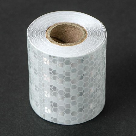 Reflective tape, self -adhesive, white, 5 cm x 3 m-1