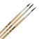 Set of brushes protein round 3 pieces (No. 1,2,3) with wooden handles on a blister