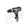 Drill-shuruvret "Zubr" DSh-M1-400-2, 400 W, 1800 rpm, 0.8-10 mm, reverse, backlight