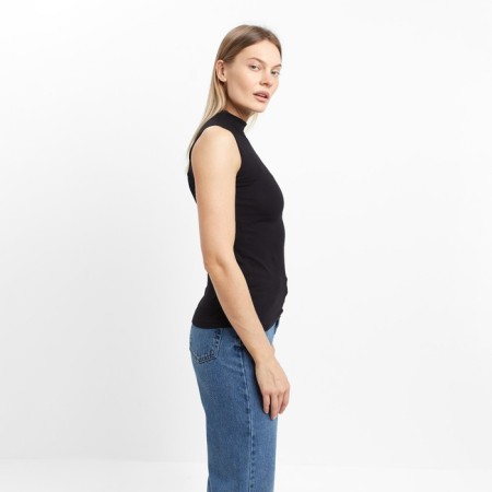 T -shirt female, black color, size 48 (xl)-3