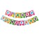 Detachment of garland Paper "Happy Birthday", pony + balls set 5 pieces