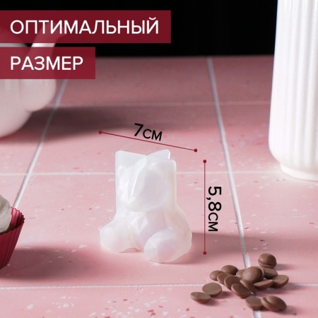Mold "Medvet", silicone, 6.5 × 5.8 cm-1