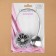 Picking for curtains "Buttercup", D = 5.5 cm, silver color