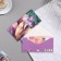 Money envelope "Congratulations!" Glitter, congregre, lilac tone, 17x8 cm