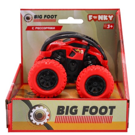 Friction Funky Toys "Crowdish", 4x4, springs, red red-1