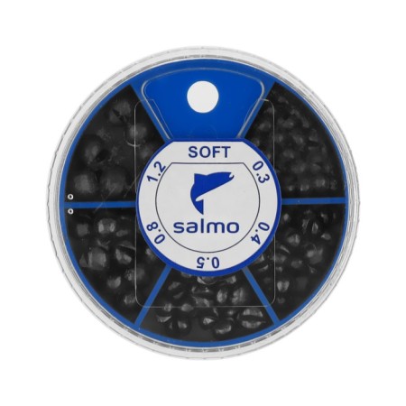 Sinker Salmo fraction Soft, set No. 1, 5 sections, 0.3-1.2 g, 60 g-2