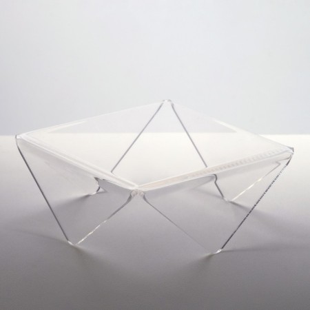 Universal stand on legs, 8.5 × 8.5 × 3.5 cm, 2 mm plexiglass, in a protective film-1