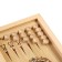 Wooden backgammon with checkers, board game "Leo and Moon", 40 x 40 cm