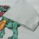 T-shirt for a boy, light gray/dinosaur, height 122