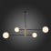 Ceiling EVOLUCE lamp. Sle220103-04. Arcola. 4x5 watts, G9, 4000k, 98x98x58 cm, black color, bronze