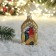 Christmas tree toy "Squirrel in the house" 8 cm