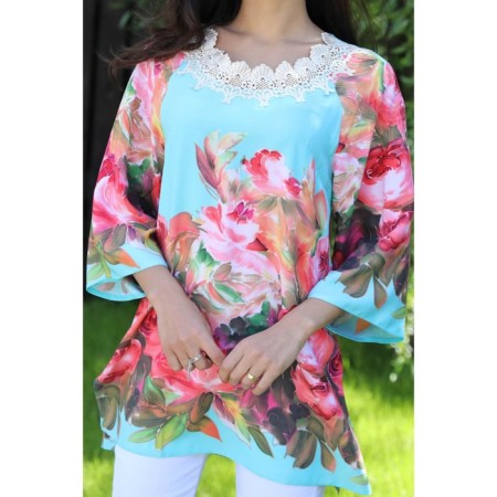 Female blouse, size 46, pink color-8