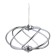 Suspension lamp Maytoni Mod211-07-N, LED, 40 W, 520x520x1500 mm, 2000 lm, 2700k, chrome