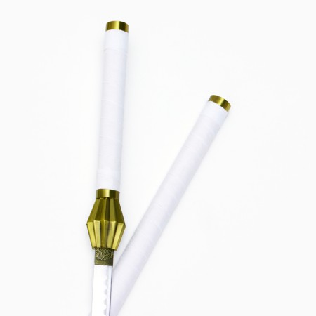 Souvenir weapon "Pachi katana" 100 cm, white with gold, on a stand-4