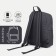 School backpack on lightning, rise, 2 outer pockets, gray color