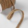 Weekes decorative canvas "Chanel", 10 mm, 9 ± 0.5 m, beige color