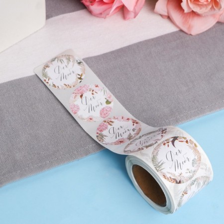 Stickers for flowers and gifts "for you", 4.4 x 4.4 cm, 252 pcs.-2