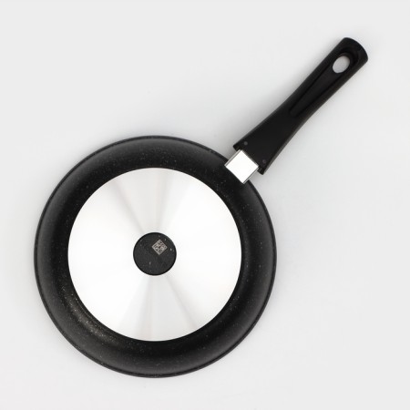 Pan, d = 24 cm, removable handle, glass cover, anti -stick coating, color dark marble-3