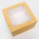 The box is folding, the lid is, with a window, craft, 30 x 30 x 20 cm