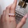 Ring "Quartet", pink color with gold, 17 size