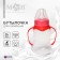 A bottle for feeding, a classic throat, 150 ml., From 0 months, fitted, with handles, color mix