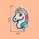 Thermal appliance "Unicorn", 4.7 × 3.2 cm, color colorful color