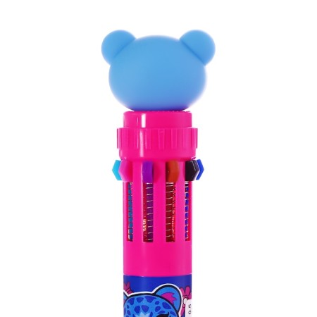 Automatic ballpoint handle, 10 color, barcode on a piece, mix cat-5