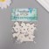 Decor for creativity Polystone "Horse-rocking" White set 6 pcs 3x3 cm