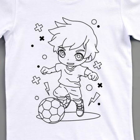 Set for creativity T-shirt-coloring "Football", size 122-128 cm-5