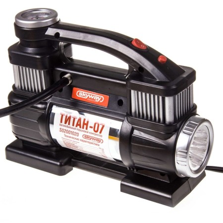 Car compressor SkyWay Titan-07, Metal, 60 l/min, bunk with crocodiles S02001020