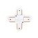 Connector X-shaped single-phase for connecting track tire pipelines GL7082 WH White