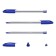 Ballic handle Erichkrause U-108 Classic Stick, a needle node 1.0 mm, blue ink blue, ultra-soft letter